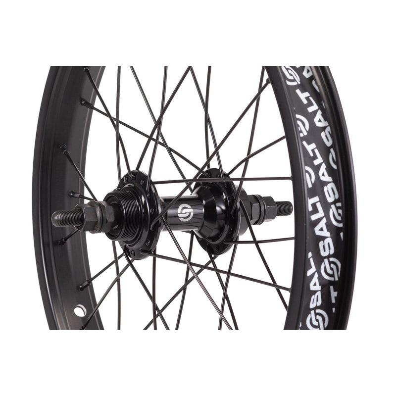 SALT ROOKIE FREEWHEEL rear wheel, black alloy hub, single-wall beam rim.