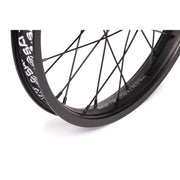 Black SALT ROOKIE FREEWHEEL rear wheel with alloy hub and 35mm BEAM rim.