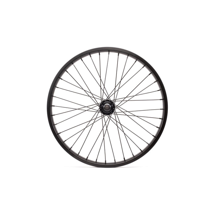 Black SALT ROOKIE FREEWHEEL rear wheel with alloy hub and 35mm rim for 16", 18", 20" bikes.