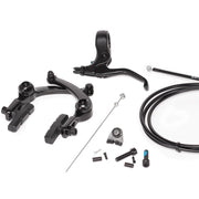 SALT ROOKIE U-Brake KIT black BMX brake kit including U-brake, lever, cable, hanger, and pads