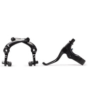 SALT ROOKIE U Brake Kit in Black for BMX bikes with hanger, brake pads, cable, and lever.