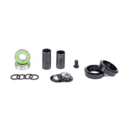 SALT ROOKIE CRANK BMX crank set with arms, spindle, hardware, and bottom bracket in black.