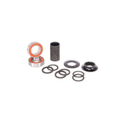 Salt Rookie Mid Size bottom bracket set with mid-sized bearings, spacers, and cones for 68mm to 74mm shells