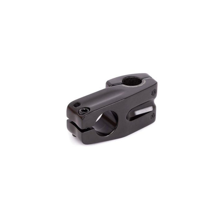 SALT ZION STEM in black, alloy 6061-T6, unique top load with wide faceplate and STC technology.