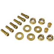 Gold Salt Nut and Bolt Set with various components for bikes.
