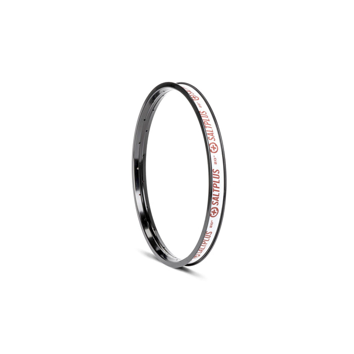 Welded double wall SALTPLUS MESA RIM with black and silver polished finish, 36mm profile.