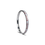 SALTPLUS MESA RIM polished silver double wall street rim with 36mm profile for 18" and 20" tires.