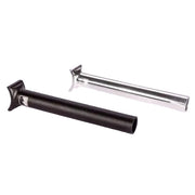 MERRITT PIVOTAL SEATPOST forged 6061 lightweight bike seatpost in black and silver with laser etched logos, 25.4mm x 200mm.