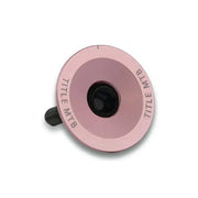 CNC-machined 6061 T6 alloy MTB headset top cap and bolt set in pink with star nut included
