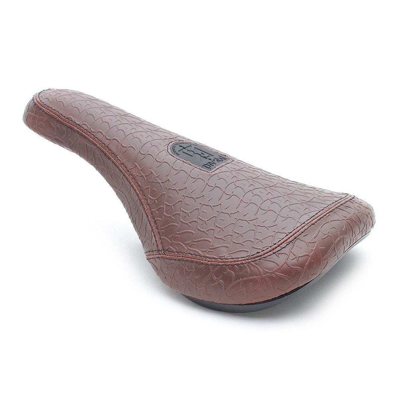 STRANGER ZEFARIA SLIM pivotal bike seat with retro faux crocodile skin and Eric Lichtenberger signature