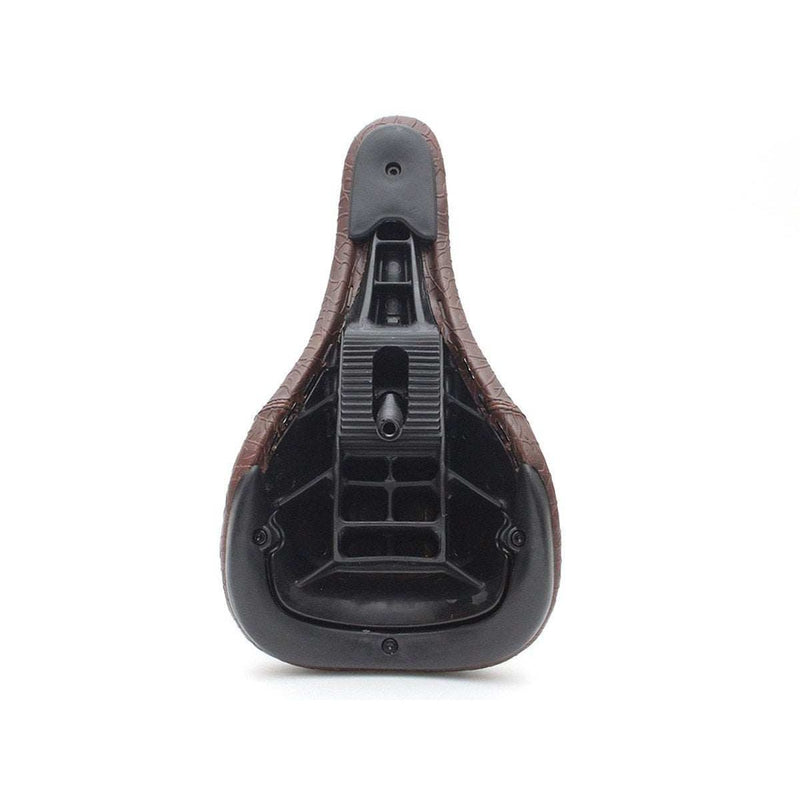 STRANGER ZEFARIA SLIM pivotal bike seat with retro faux crocodile skin and Eric Lichtenberger signature