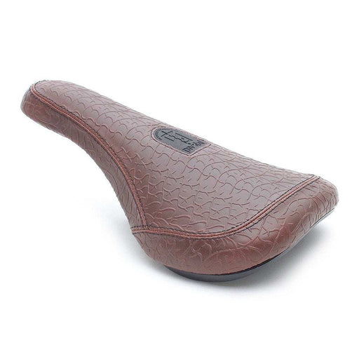 STRANGER ZEFARIA SLIM pivotal bike seat with retro faux crocodile skin and Eric Lichtenberger signature