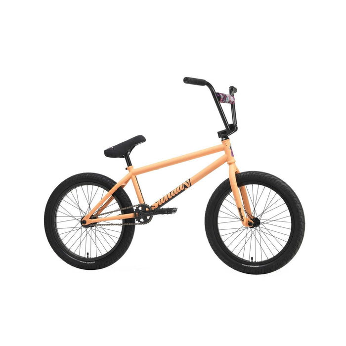 matte peach Sunday Street Sweeper BMX bike with 20.75" chromoly frame and black wheels