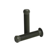 Fiend Team Grips Flanged black angled rib pattern durable Krayton rubber bicycle handlebar grips with nylon bar ends