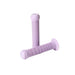 Fiend Team Grips flanged bike grips in lavender with angled rib pattern and nylon bar ends