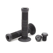 TERRIBLE ONE JOE RICH GRIPS black textured bicycle handlebar grips with matching bar ends, 145mm length, 114g per pair