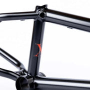 TOTAL BMX 657 FRAME black BMX frame with durable chromoly tubing and ovalised chainstays for enhanced sprocket clearance