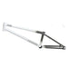 TOTAL BMX Hangover H4 BMX bike frame in white and black gradient with Hangover and Total branding.