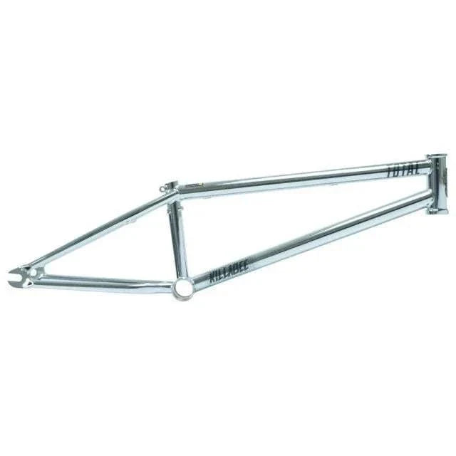 TOTAL BMX Killabee K4 Kyle Bladock Signature silver BMX bike frame with pro-level geometry