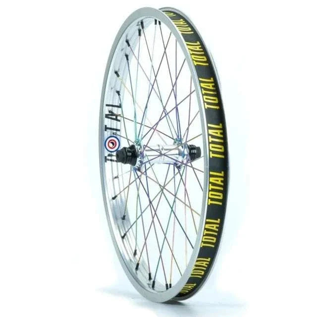 TOTAL TECHFIRE FRONT WHEEL with durable rim and smooth spokes for enhanced bike performance
