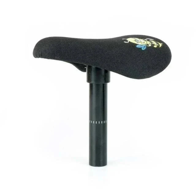 TOTAL TSKB SADDLE black bike seat with ergonomic design and decorative logo for comfortable cycling