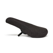 Black SALTPLUS PIVOTAL SEAT with embossed top cover and plastic bumpers, compatible with Pivotal seat posts.