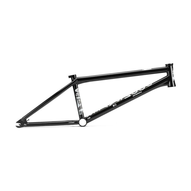 WETHEPEOPLE DOOMSAYER FRAME black BMX street signature frame with progressive geometry and durable 4130 CrMo tubing