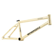WETHEPEOPLE PATHFINDER Frame in beige with CNC detailing and reinforced chainstays for BMX riding