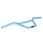 WETHEPEOPLE EVERLAST BAR BMX handlebar in blue with kinked crosstube design and durable 4130 crmo tubing