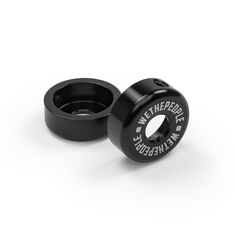 WETHEPEOPLE DROPS BARENDS CNC machined 6061-T6 alloy bar end caps with grub screw for 22.2mm bars, lightweight and durable pair