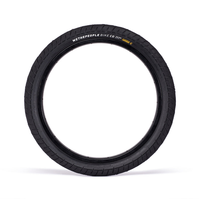 WETHEPEOPLE ACTIVATE TIRE with grippy tread and unique sidewall design for bike durability.