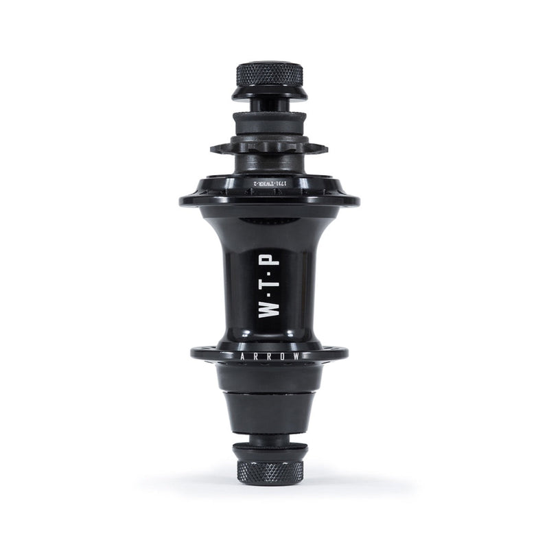 WETHEPEOPLE ARROW CASSETTE HUB lightweight black alloy BMX bike hub with sealed bearings and knurled cones