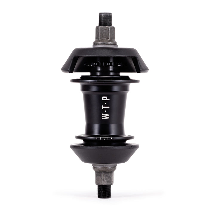 Black WETHEPEOPLE HELIX FREECOASTER hub with nylon hub guards and durable 8 point friction system