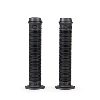WETHEPEOPLE HILT XL Grip black rubber bike grips with flange and ribbed design, 160mm long