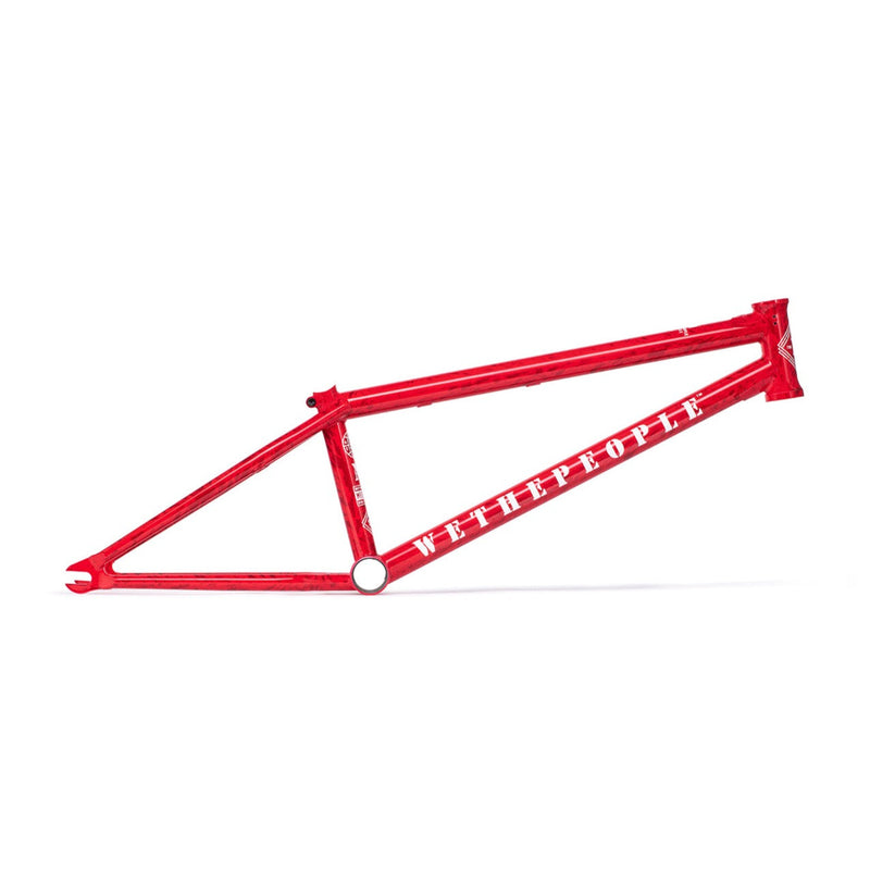 WETHEPEOPLE MESSAGE FRAME lightweight red BMX park frame with technical design and lifetime guarantee