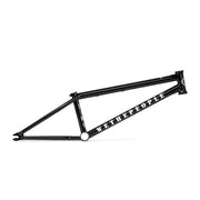 WETHEPEOPLE MESSAGE FRAME black lightweight technical BMX frame with durable 4130 chromoly tubing and custom cable brake mounts