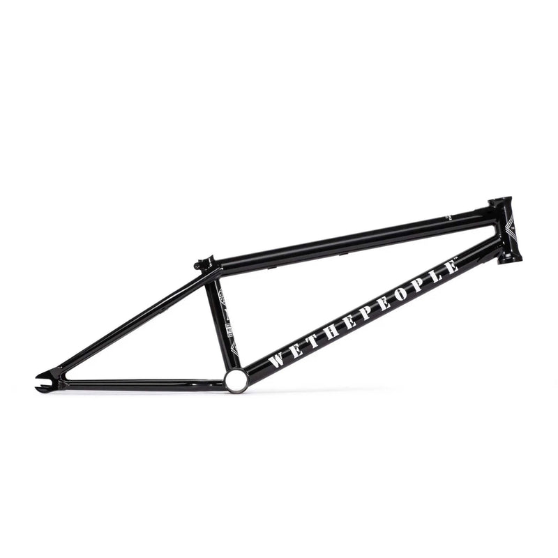 WETHEPEOPLE MESSAGE FRAME black lightweight technical BMX frame with durable 4130 chromoly tubing and custom cable brake mounts