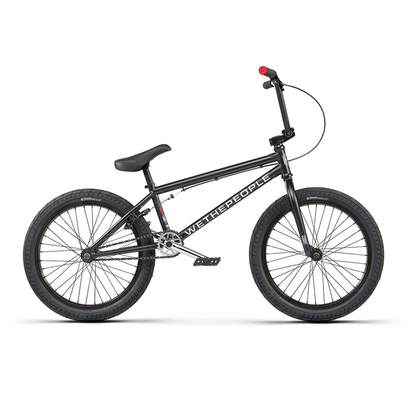 WETHEPEOPLE CRS 20" black BMX bike with 20-inch wheels and sealed front hub for young riders