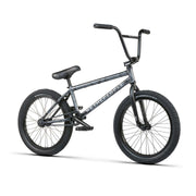 WETHEPEOPLE JUSTICE BIKE black BMX with 20.75" top tube, 2.35" Activate tires, 4130 chromoly frame and fork, saltplus rims, perfect grips, and paragon sprocket for urban riding.