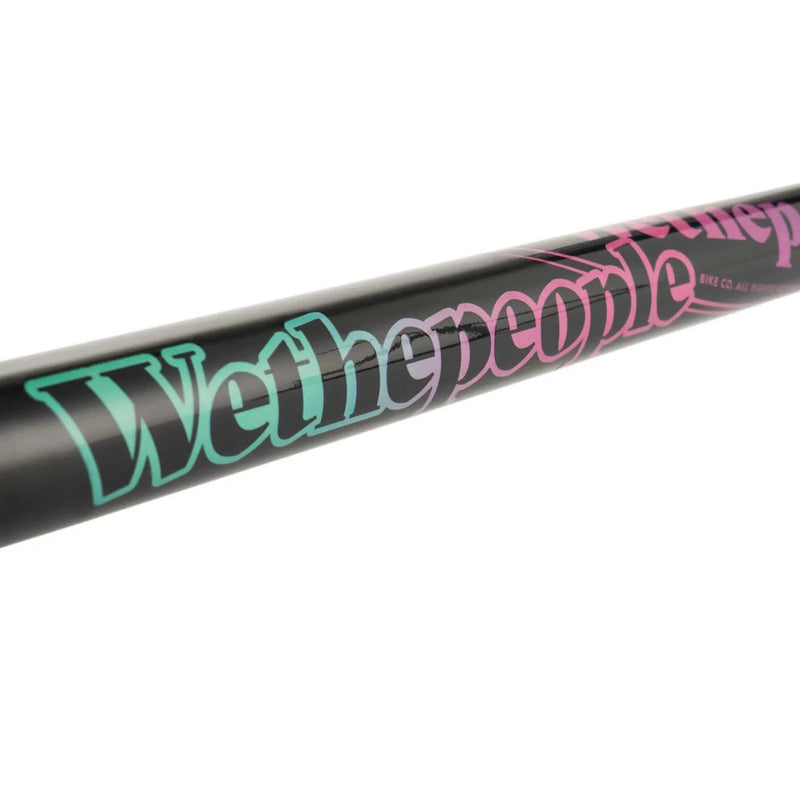 Wethepeople Trigger Frame BMX bike frame with gradient logo on black tubing
