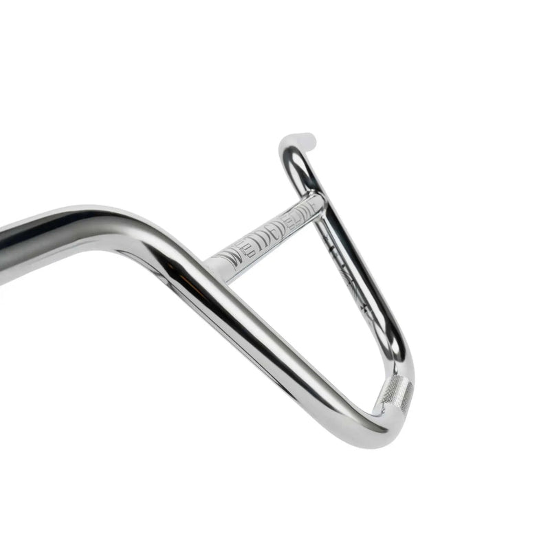 Chrome WETHEPEOPLE PRODIGY 18-inch junior BMX handlebar with multiple butted tubing and reinforced bends