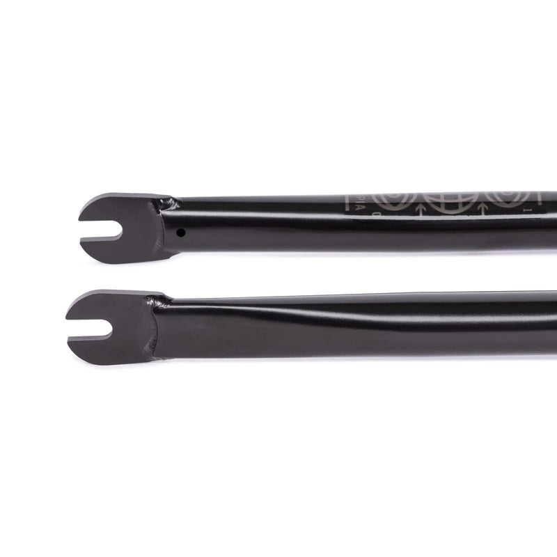 WETHEPEOPLE UTOPIA FORK black triple butted 4130 CrMo flatland BMX fork with 0mm 10mm offset and lifetime guarantee