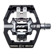 HT COMPONENTS X3 PEDALS black aluminum downhill mountain bike pedals with cleat system and sealed bearings