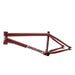 Red Sunday Soundwave V3 lightweight 4130 chromoly BMX bike frame with hollow dropouts and integrated chain tensioners
