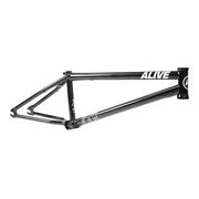 Black ALIVE INDUSTRY F.T.W. BMX frame with 4130 CRMO tubing and 21" toptube option
