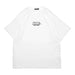 White ALIVE INDUSTRY THROWUP T-SHIRT made from premium cotton with screen-printed logo design