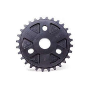 ANIMAL OG SPROCKET black 7075 aluminum bike sprocket with 6mm thickness and 24mm bore hole, featuring 3 rotation positions and included spacers.