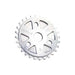 Silver Animal OG sprocket made of 7075 aluminum with 6mm thickness and 24mm bore hole, featuring three rotation positions and included spacers.