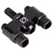 Black Gyro London Mod bicycle cable guide adapter for dual cable setup with barrel adjusters