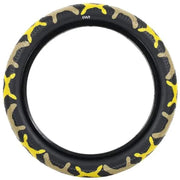 CULT VANS WAFFLE 16x2.3 BMX tire with classic waffle tread pattern, grippy design, high-pressure sidewalls, and lightweight construction.